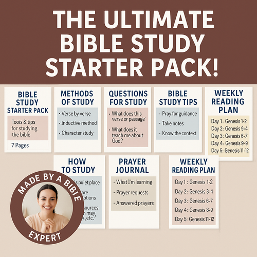 📘 Bible Study Starter Pack